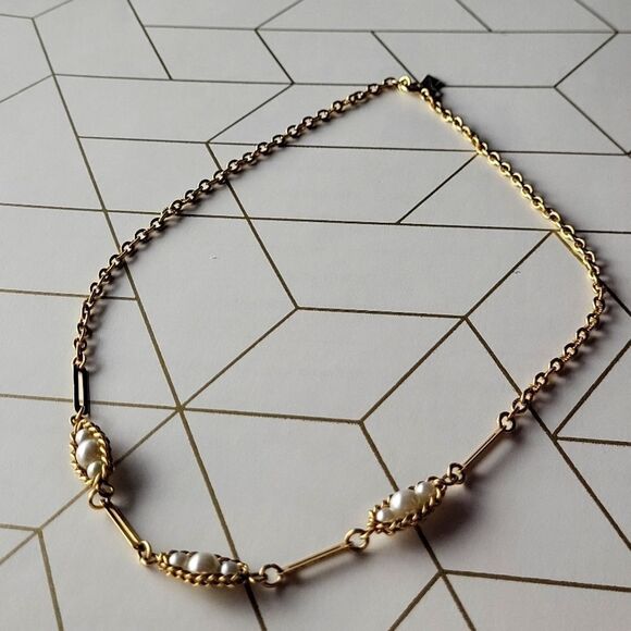 Sarah Coventry Jewelry - Sarah Coventry Caged Pearl Necklace 17 in